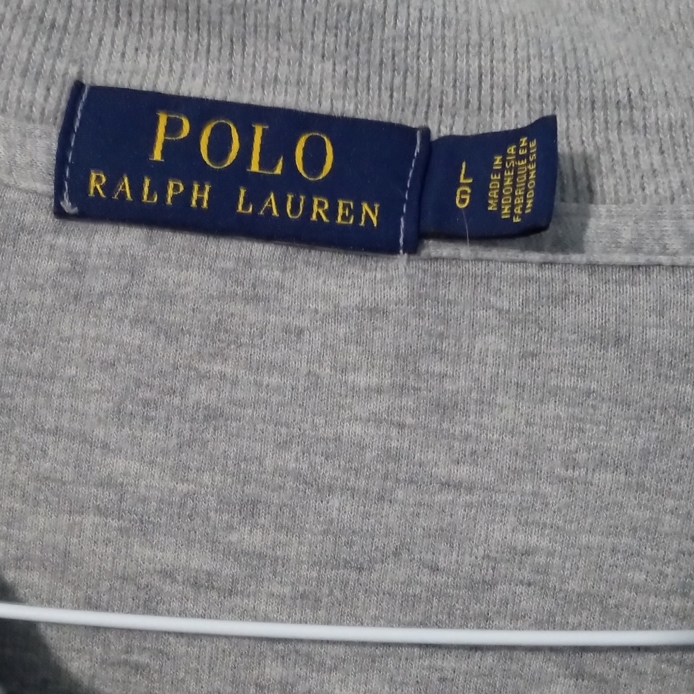 Polo by Ralph Lauren Gray  1/4 Zip Pullover - Picture 3 of 4